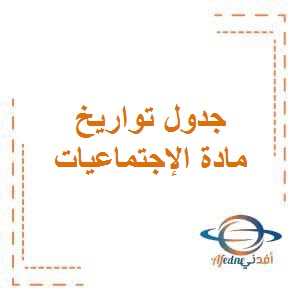 تحميل جدول تواريخ مهمة في مادة الإجتماعيات للصف التاسع المتوسط الفصل الثاني وفق منهج الكويت