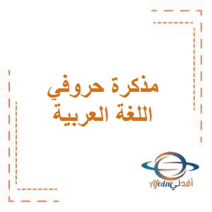 تحميل مذكرة حروفي في اللغة العربية للصف الأول الفصل الأول وفق منهج الكويت